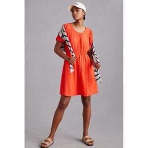 DAILY PRACTICE BY ANTHROPOLOGIE Women's Cap Sleeve Dress Size XS In Red